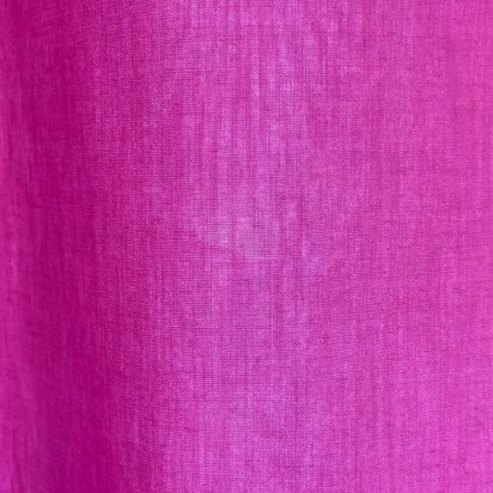 The Land of Nod (4) Hot Pink Ruffle Panel Curtains with (4) Striped Finials